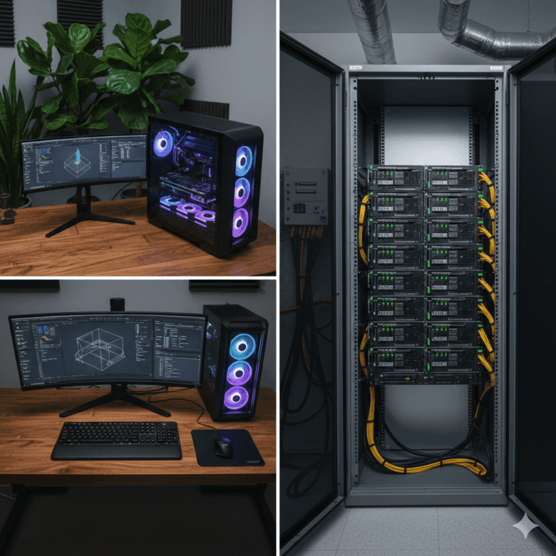 AI Workstation vs GPU Server