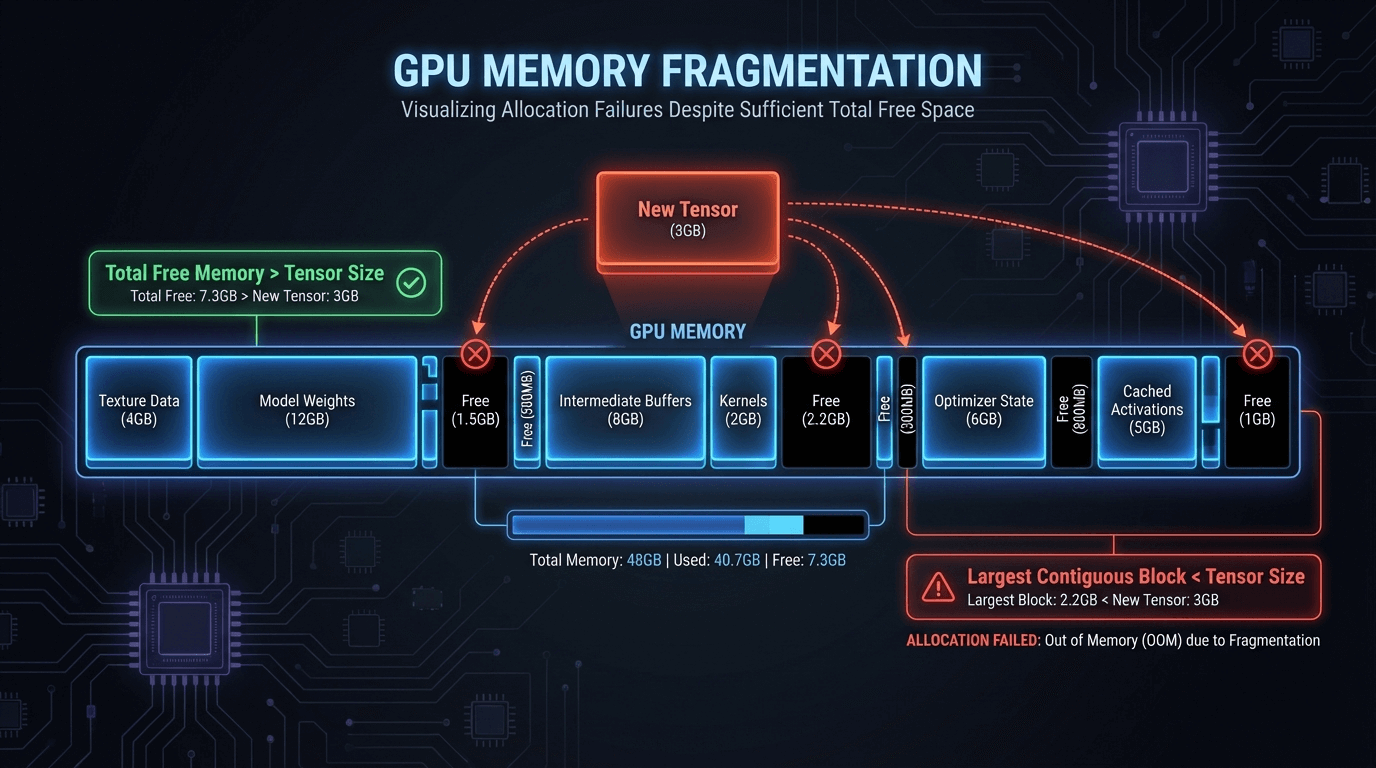 CUDA Out of Memory But GPU Shows 50% Usage: What's Really Happening? CUDA Out of Memory