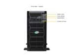 Supermicro ARS-511GD front view — status LEDs, power button, USB 3.0 ports
