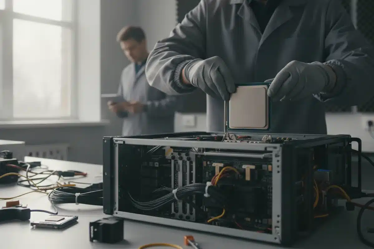 Installing a server processor
